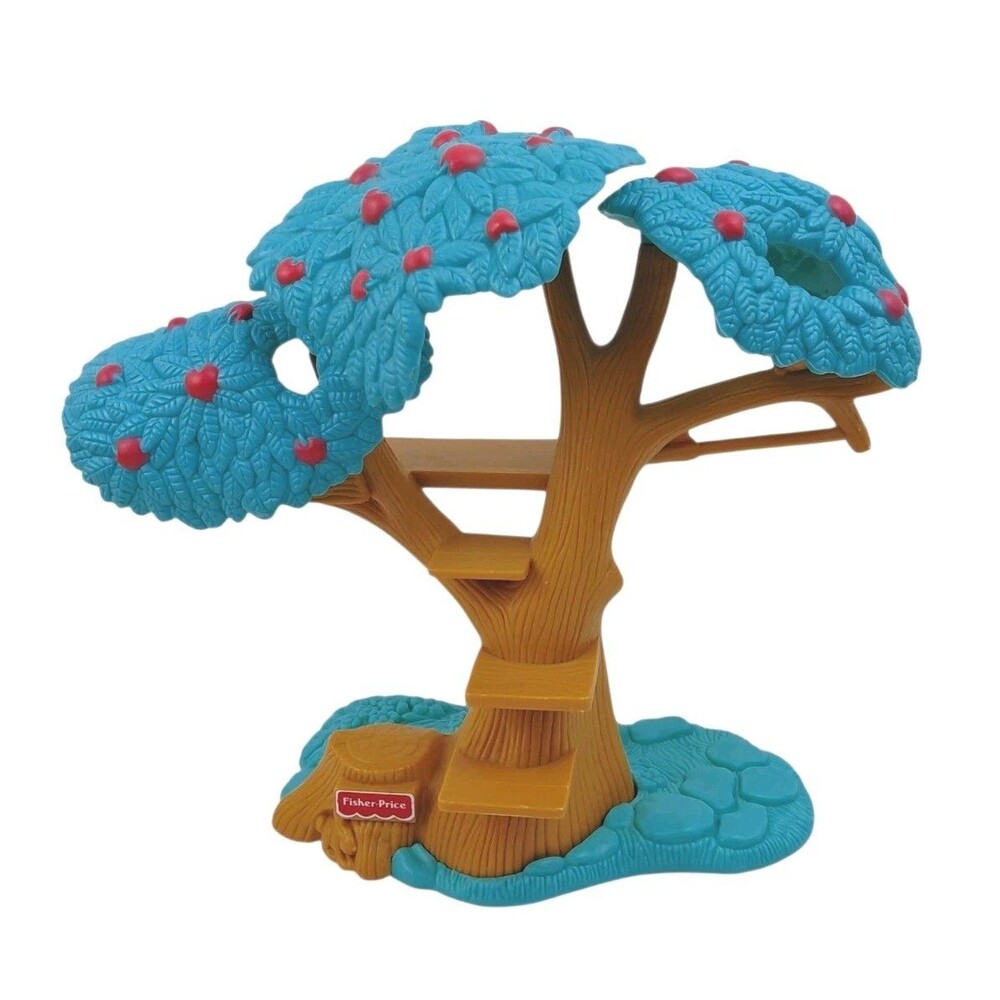 Fisher Price Loving Family Dollhouse Apple Tree Treehouse Tree House No Swing